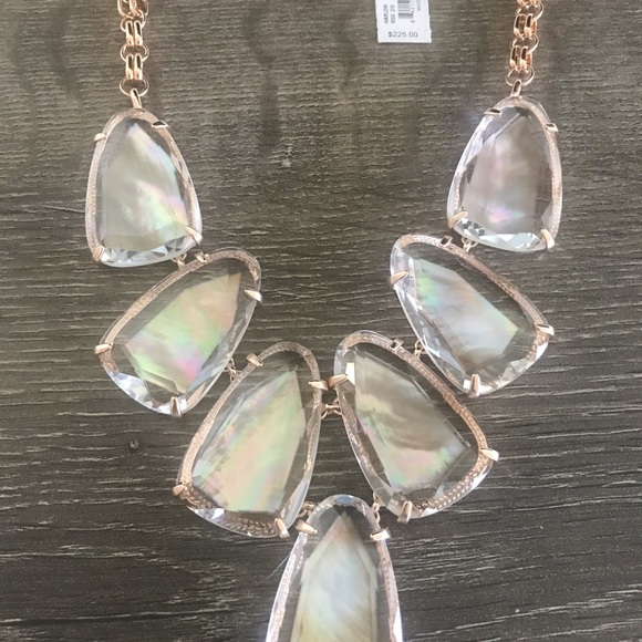 🚫Kendra Scott Harlow Necklace RoseGold/Brown MOP - Picture 6 of 9